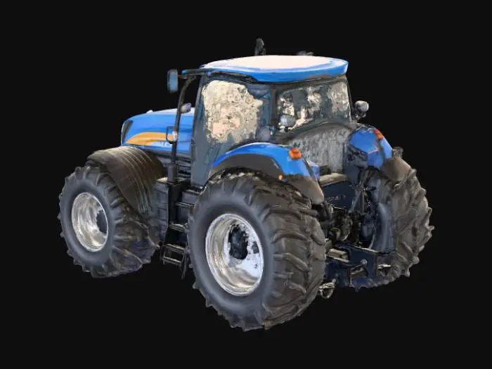 3D model for Blue Tractor
