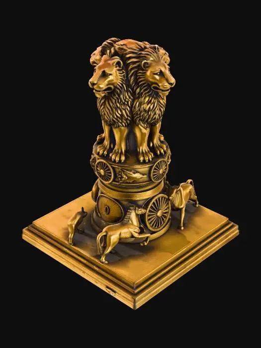 3D model for Lion Capital of Ashoka