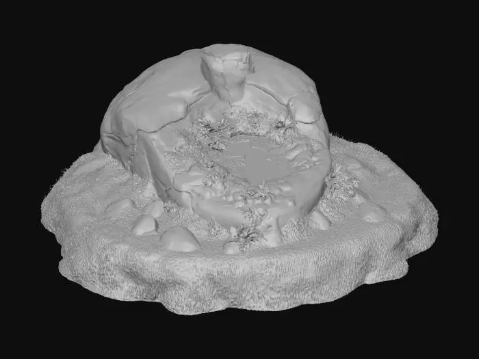 3D model for Moss-Covered Stone Bowl