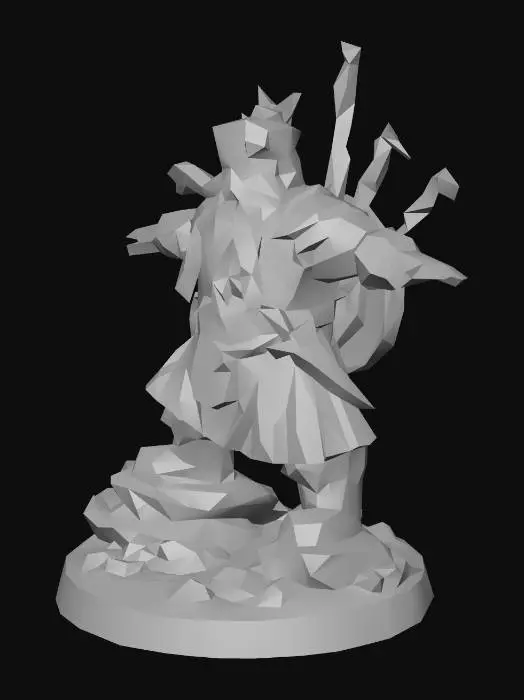3D model for Dwarf Warlord