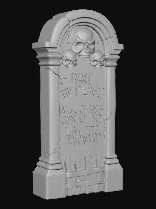3D model for Rest in Peace