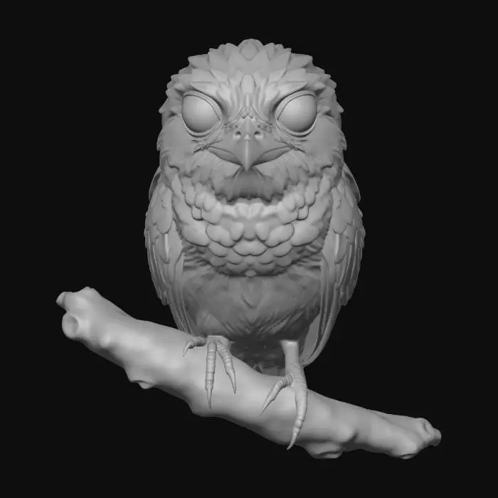 3D model for Potoo Wide-Eyed Forest Guardian