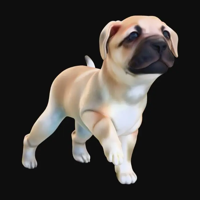 3D model for Puppy in the Tall Grass