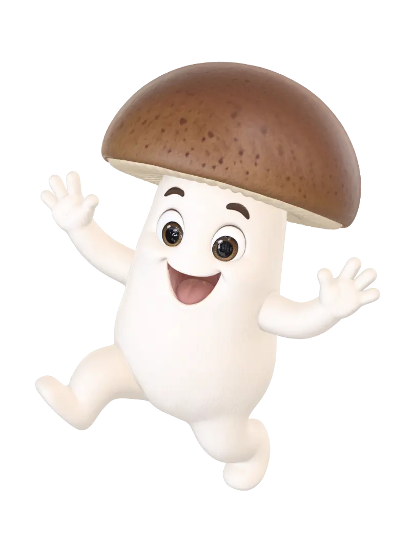 Porcino - Spotlight 3D model, vytvořený pomocí AI