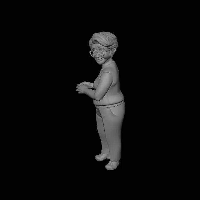 3D model for Evening in the Hydrangea Garden