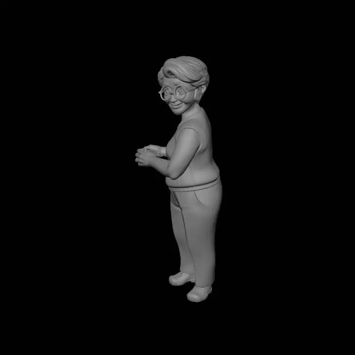 3D model for Evening in the Hydrangea Garden