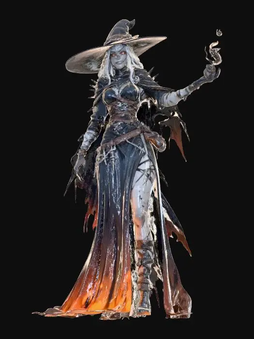 3D model for Crimson Ember Witch