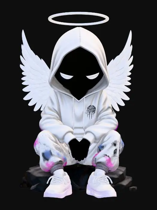 3D model for Angel in the Hoodie