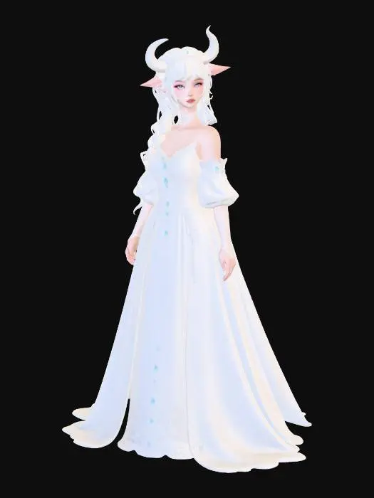 3D model for Crystal Horned Queen