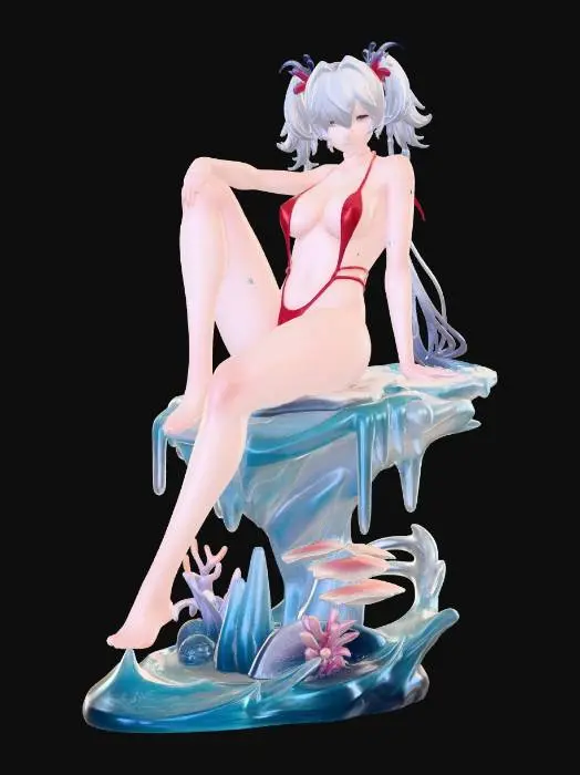 3D model for Crimson Coral Siren