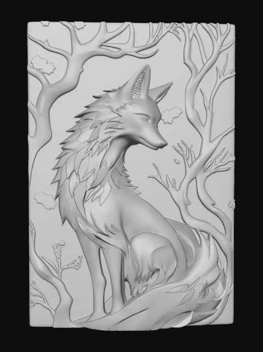 3D model for Stained Glass Fox