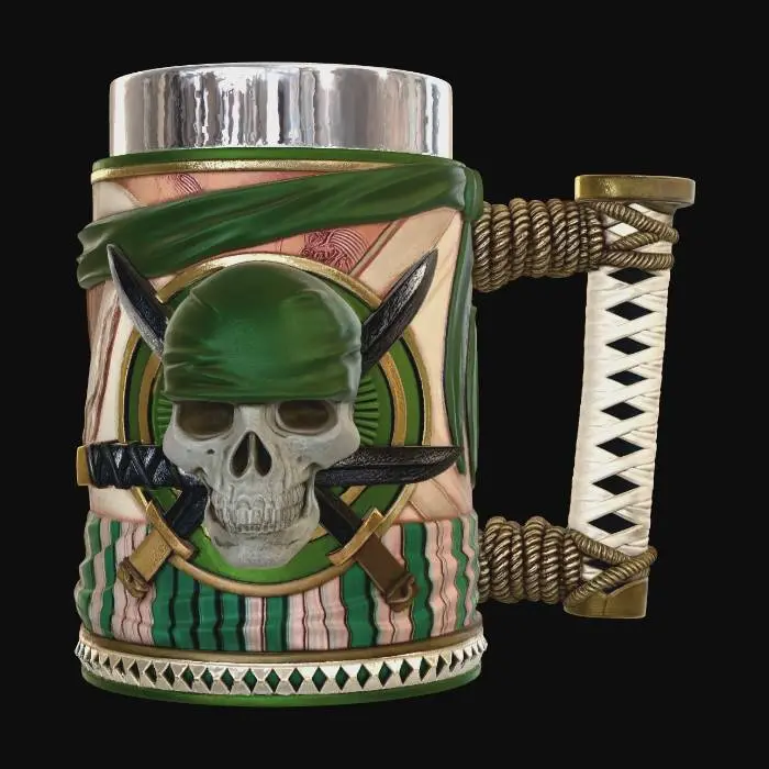 3D model for Skull and Swords Tankard