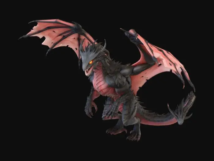 3D model for Majestic Dragon