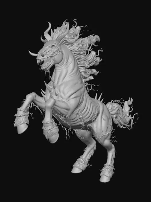 3D model for Nightmare Steed