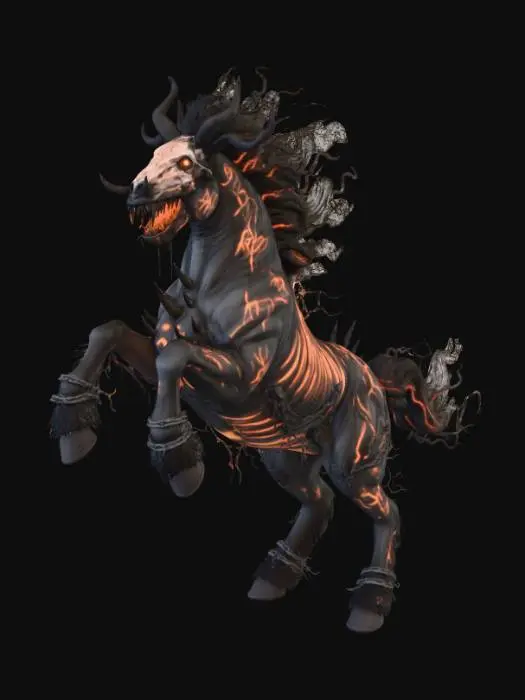 3D model for Nightmare Steed