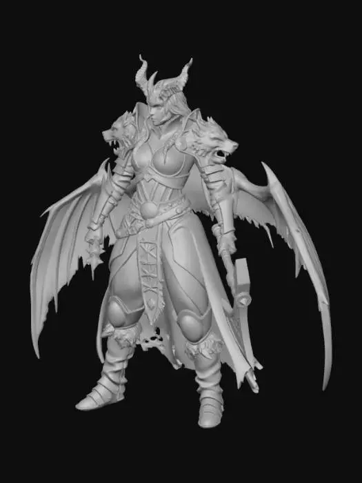 3D model for Warrior Queen of Shadows