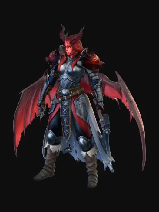 3D model for Warrior Queen of Shadows