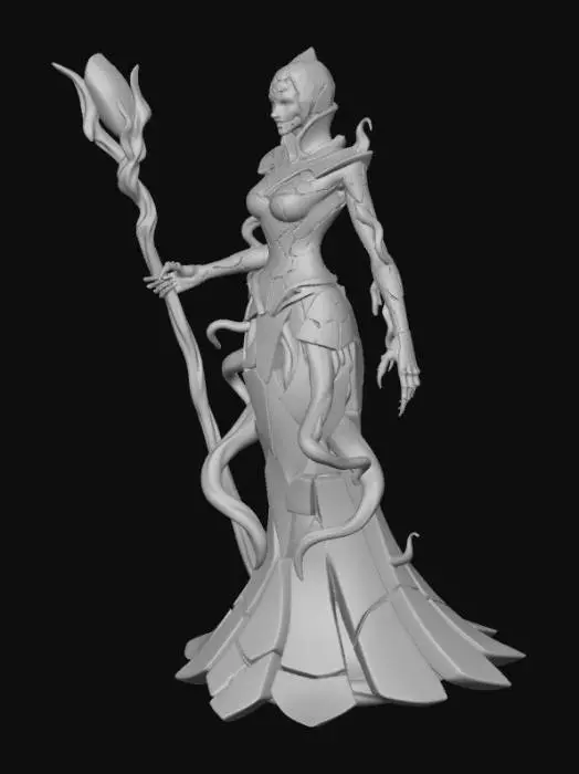 3D model for Enchanted Porcelain Sorceress