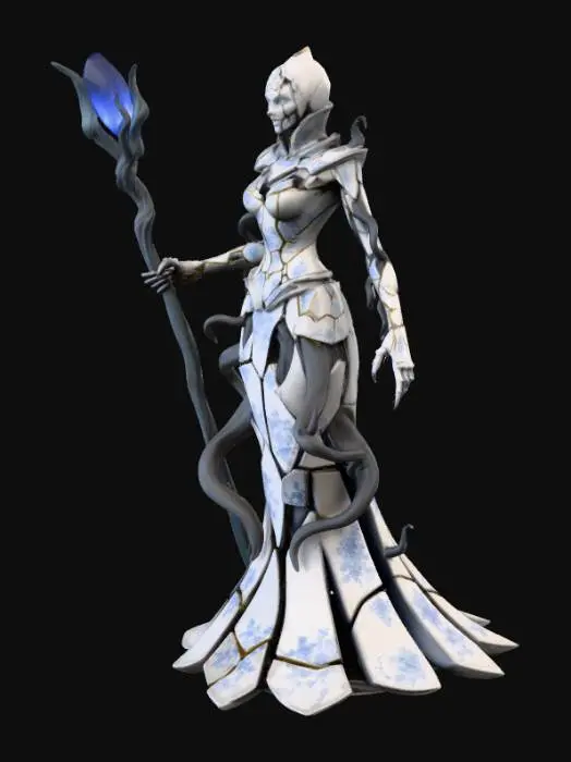 3D model for Enchanted Porcelain Sorceress