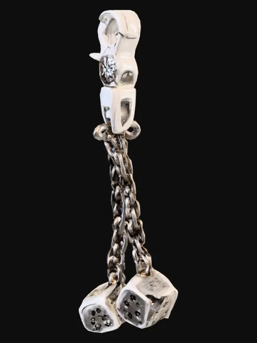 3D model for Chain Dice Clip