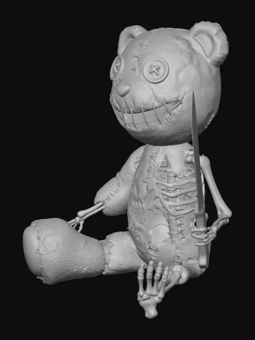 3D model for Stitched Nightmare Bear