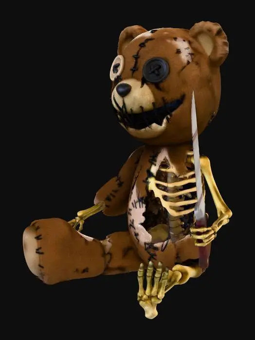 3D model for Stitched Nightmare Bear