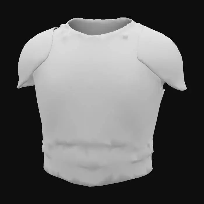 3D model for The object features a copper plated, maximilian style armor pauldron from 16th century germany. It is ornate, covered in forest engravings, and is superbly crafted for the rigors medieval warfare.