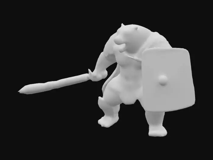 3D model for Gladiator Polar Bear, #PBR#