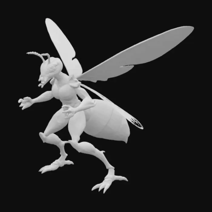 3D model for Wasp Warrior in the Jungle