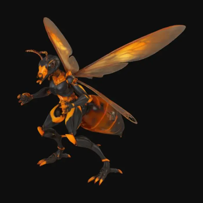 3D model for Wasp Warrior in the Jungle