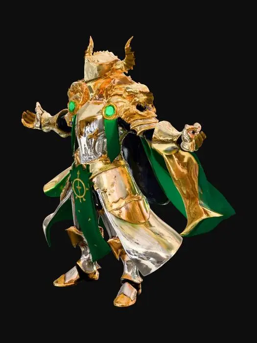 3D model for Flaming Knight of Valor