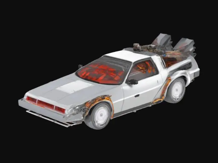 3D model for Time Machine Car