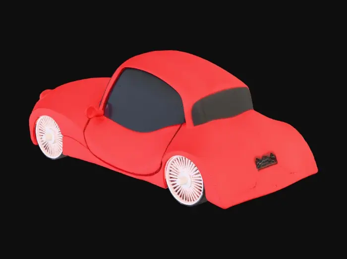 3D model for Red posh car