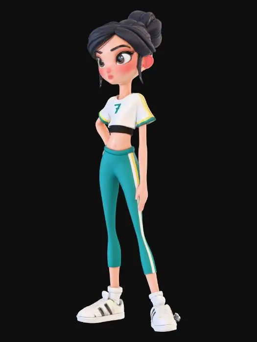 3D model for Athletic Attitude