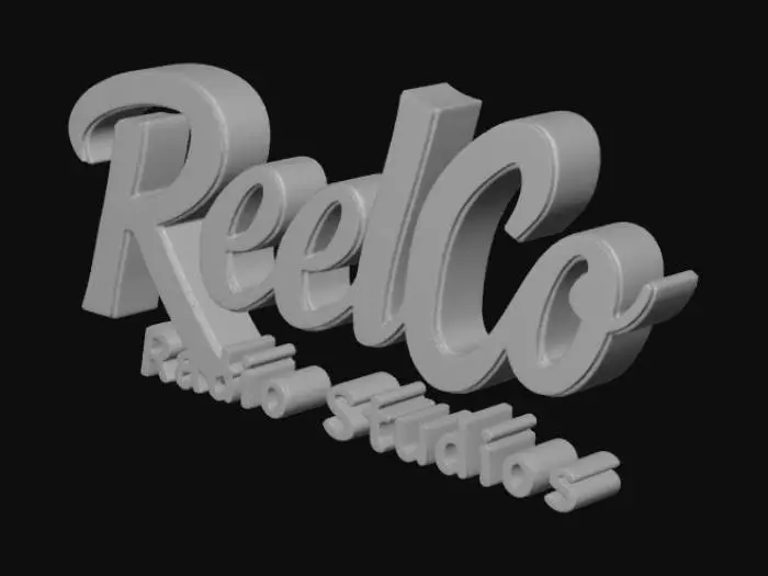 3D model for ReelCo Logo