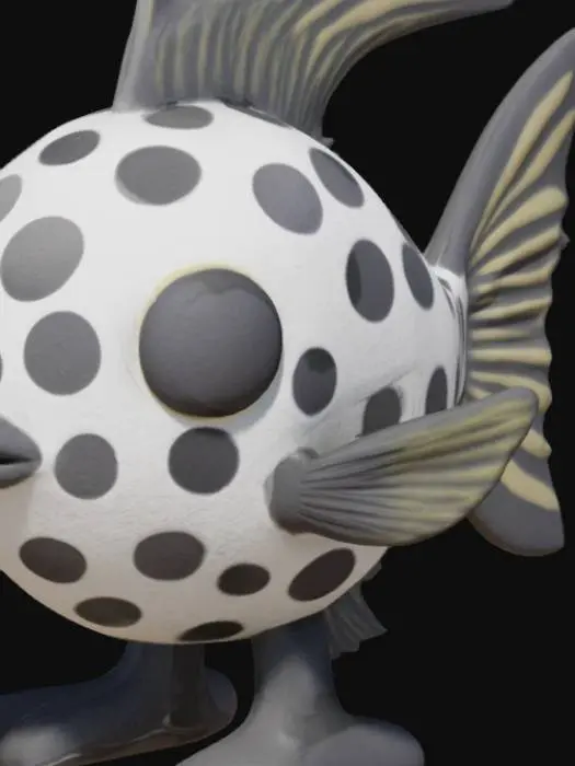 3D model for Polka Dot Pufferfish