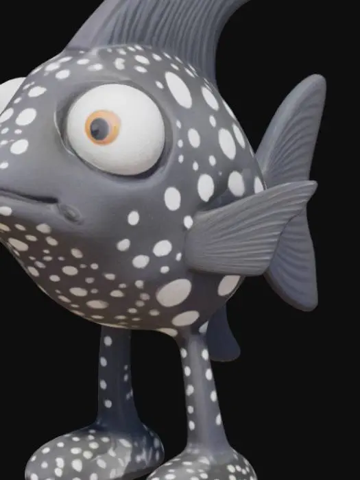 3D model for Spotted Finny Stance