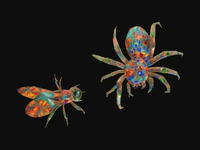 3D model for Web of Colorful Intrigue