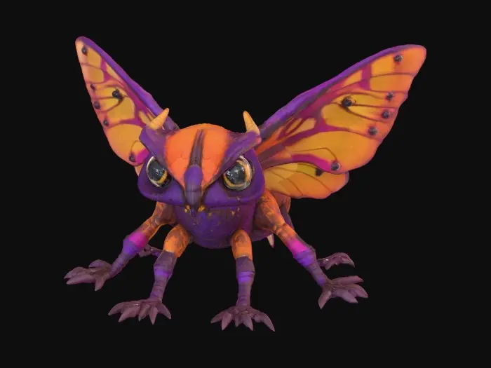 3D model for Creepy , Death's-head hawkmoth
Bright bold colors of orange and purple a fantasy creation come to life in 3d , #Halloween2025#