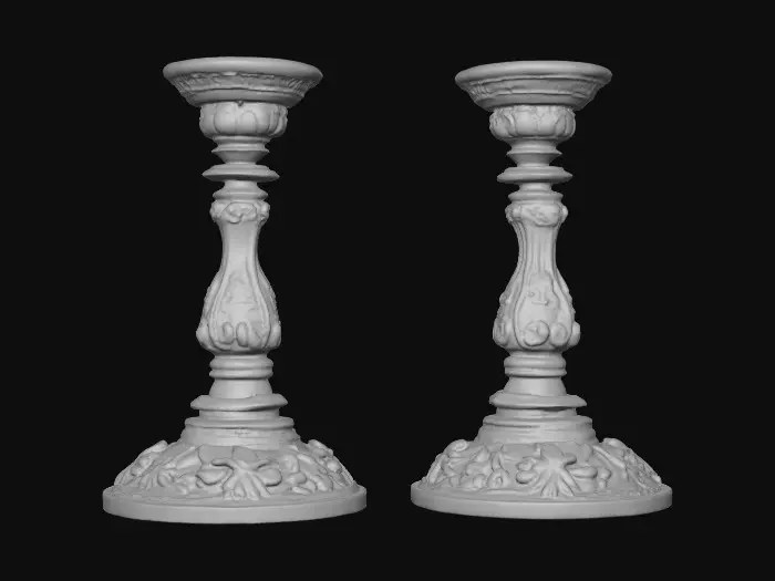 3D model for Short European stlyed candlestick bases , [without candles] #Thanksgiving#