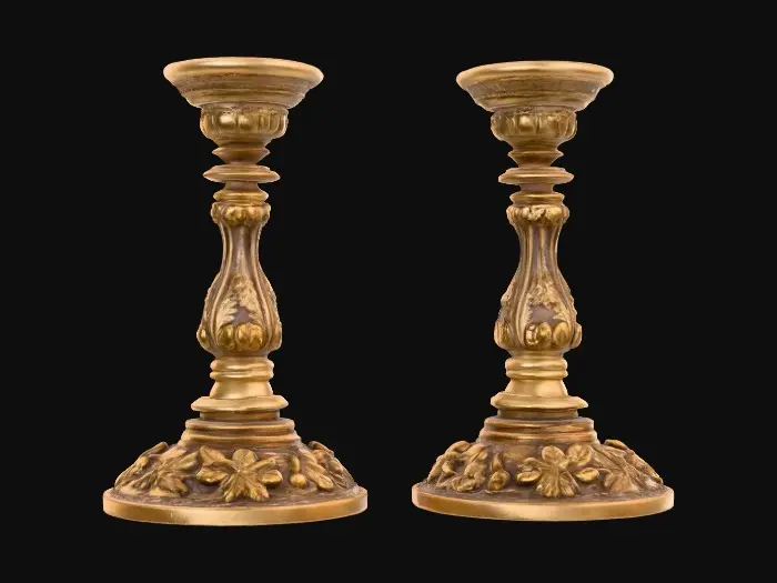 3D model for Short European stlyed candlestick bases , [without candles] #Thanksgiving#