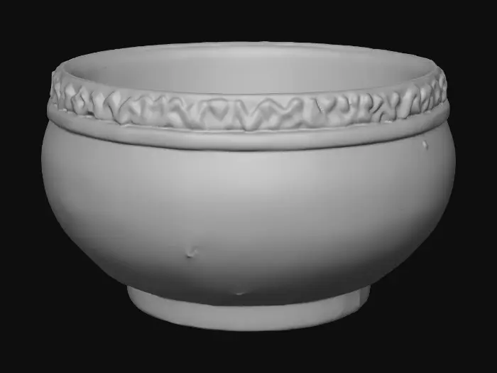 3D model for short cupped round  Flower base