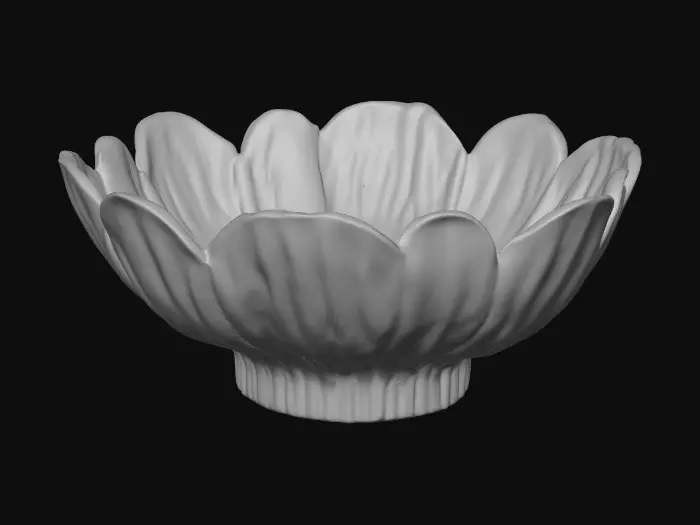 3D model for short cupped round  Flower base