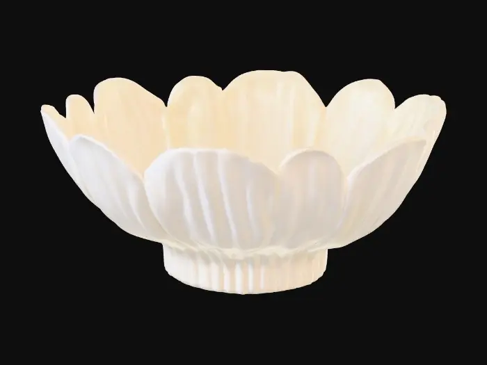 3D model for short cupped round  Flower base