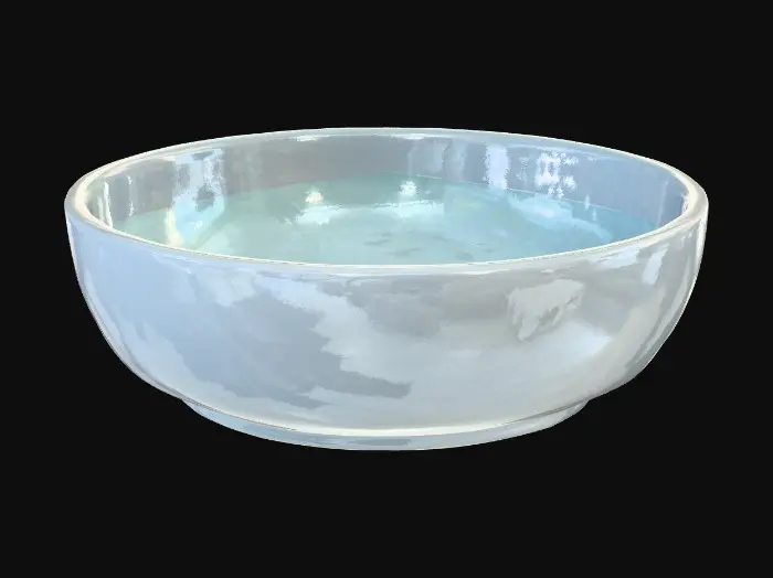 3D model for short cupped round Flower base