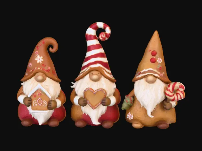 3D model for Gingerbread Gnomes Wonderland, #Christmas2025#