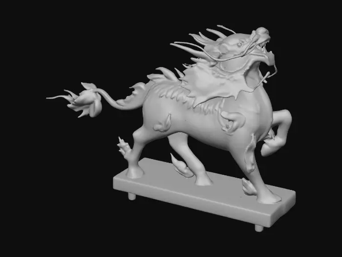 3D model for Mystical Azure Kirin