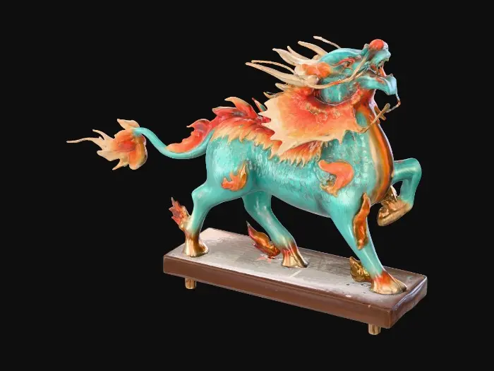 3D model for Mystical Azure Kirin