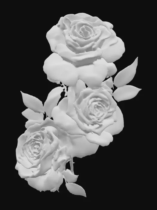 3D model for Ethereal Blossoms, #PBR#