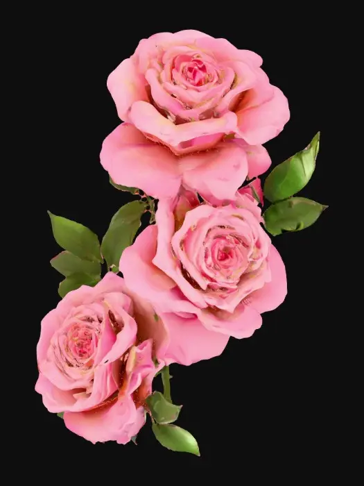 3D model for Ethereal Blossoms, #PBR#